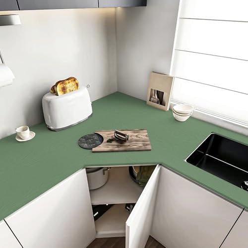 Green Contact Paper Peel and Stick Self Adhesive Wood Grain Wallpaper - Image 3