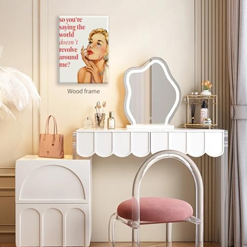 70s Pink Sexy Women Poster Funky Funny Quote Wall Art Retro Housewife Picture - Image 6