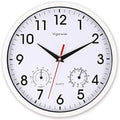 10 Inch White Wall Clock Silent Wall Clocks by Vigorwise