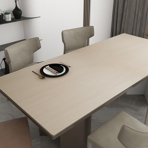 Cream Wood Contact Paper 24"x354" Faux Wood Wallpaper Peel and Stick - Image 5