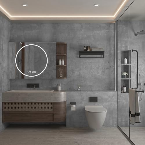 Concrete Wallpaper Peel and Stick Cement Wall Paper 16x354 inch Thick Matte - Image 5