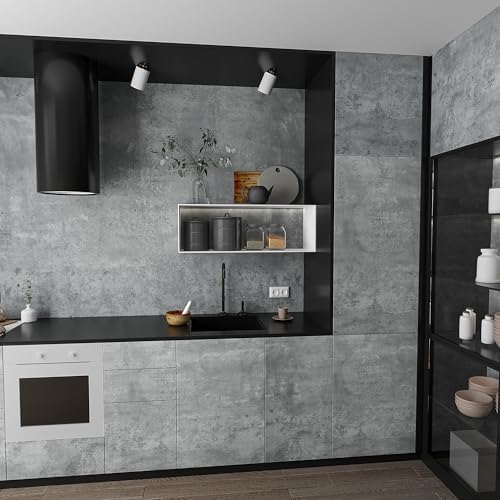 Gray Concrete Wallpaper Peel and Stick - Image 3
