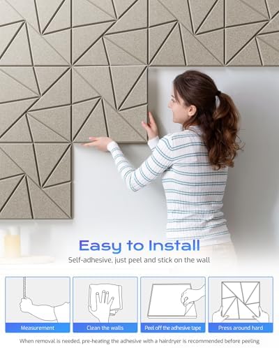 12 Pack Acoustic Panels, Sound Proof Foam Panels - Image 6