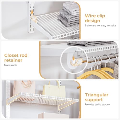 Sturdy Closet Organizer System: 6.5 Ft. Custom Metal Wire Shelving - Image 3