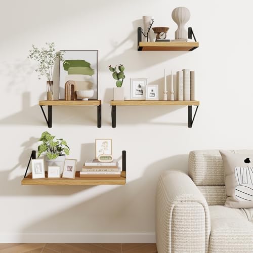 Venusmiles Deep Wall Shelves 48" W x 8" D Engineered Wood Floating Shelves - Image 7