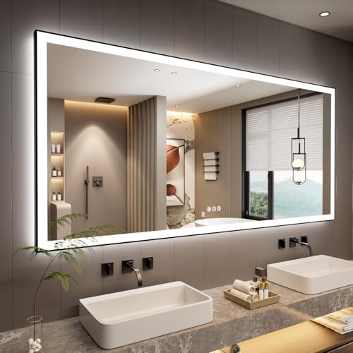 84x40 Inch LED Bathroom Mirror by ISTRIPMF