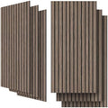 6 Pack Acoustic Panels, 47.2" x 23.6" Sound Proof Panels, Walnut Color by UMIACOUSTIC
