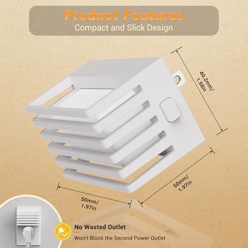 JandCase Amber Night Light, Night Lights Plug into Wall Dusk to Dawn Sensor - Image 6