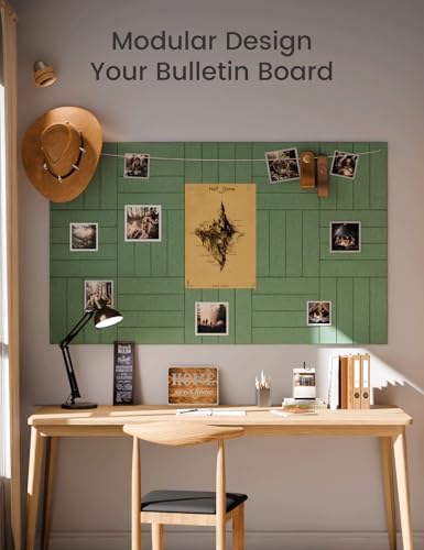 Fluxynara 48" x 36" Large Felt Bulletin Board，Christmas Tree Green-1 - Image 5
