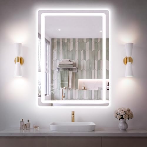 BEAUTYPEAK 30"x36" LED Bathroom Mirror by BEAUTYPEAK