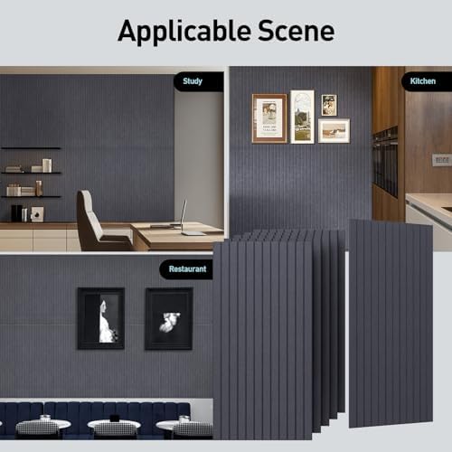 6 Pack Acoustic Panels, 47.2" x 23.6" Sound Proof Panels, Heather Grey - Image 6