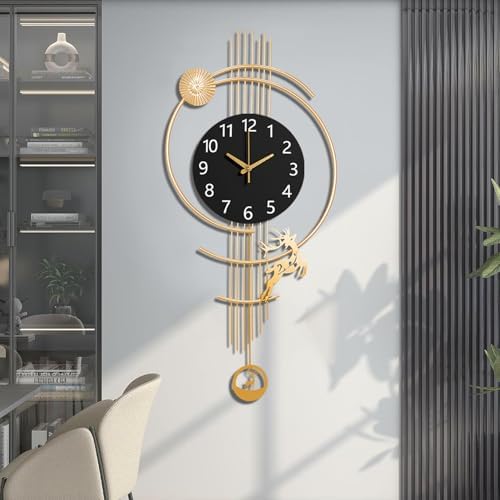 Large Wall Clocks for Living Room, Silent Non Ticking Battery Operated - Image 5