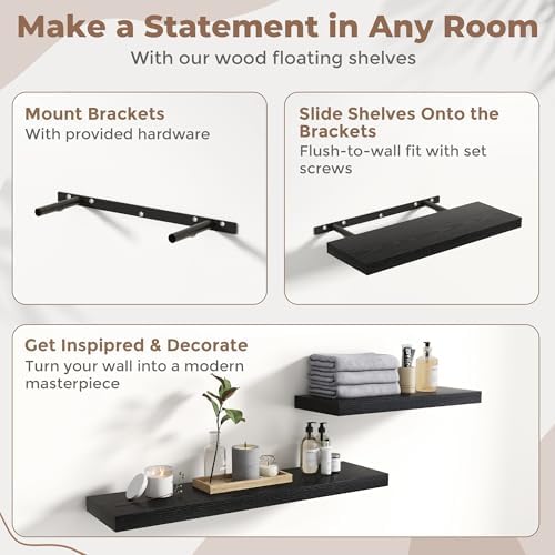 8 Inch Floating Shelves for Wall - Image 5