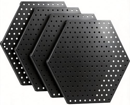 15x17 Heavy Duty Metal Pegboard Panel 4-Pack by DHLANROY
