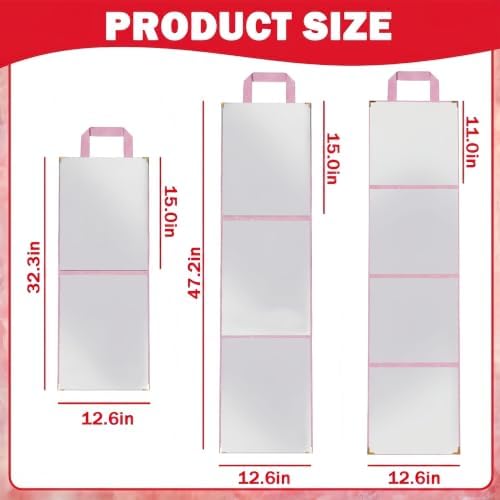 Foldable Acrylic Full Length Mirror - Image 2
