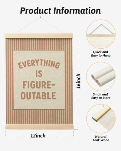 FGFK Positive Affirmations Wall Art Poster Hanger Frame 12x16 Inch - Image 2
