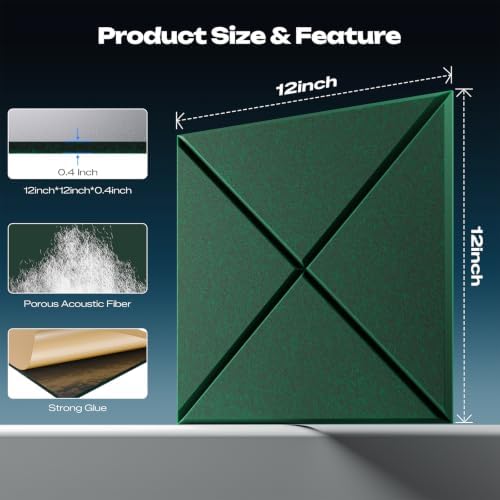 Sonicism 12 Pack X-Lined Acoustic Panels - Image 3