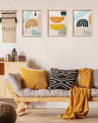 12x16IN Framed Boho Wall Art for Bedroom Set of 3 - Image 4