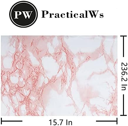 Marble Contact Paper Pink Peel and Stick Wallpaper - Image 6