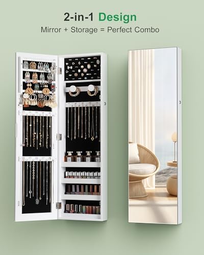 Nicetree Hanging Jewelry Cabinet, Jewelry Organizers and Storage - Image 6