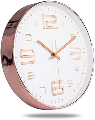 45MinST 10 Inch Wall Clocks, 3D Number Dial Face Modern Wall Clock, Silent - Image 2