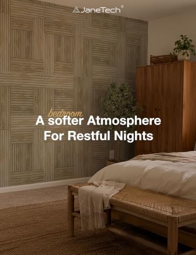 JaneTech 6 Pack Wood Acoustic Panels, Decorative Acoustic Wall Panels Sound - Image 7