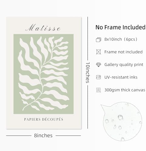 Henri Matisse Wall Art Prints Pink Blue Canvas Wall Decor Aesthetic Pictures - Image 2