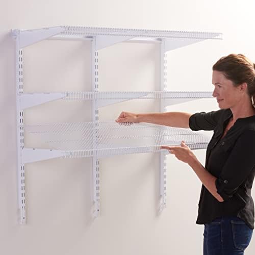 Rubbermaid 36" Pantry Organization Shelf System Direct Wall Mount 4 Shelves and - Image 2