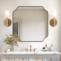 ANDY STAR Square Gold Vanity Mirrors, Antique Wall Mirror by ANDYSTAR