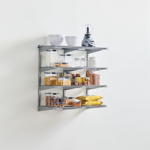 Rubbermaid 36" Pantry Organization Shelf System, Direct Wall Mount, 4 Shelves - Image 3
