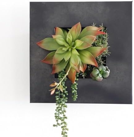 Modern Home Living Wall Galvanized Steel/Zinc Succulent Planter, Wall Mounted - Image 5