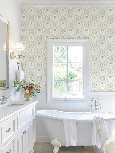 Orainege Peel and Stick Wallpaper Floral Vintage Wallpaper Self Adhesive - Image 6