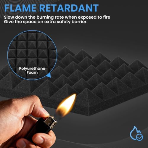Focusound 52 Pack Sound Proof Foam Panels - Image 6