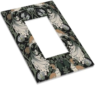 Decorative Outlet Covers William Morris Vintage Floral Plants And Birds 1 Gang - Image 3