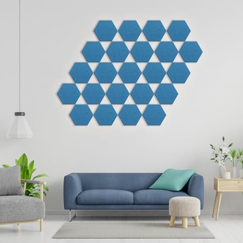 Hexagon Acoustic Panels, 12 Pack Self-Adhesive Sound Panels - Image 5