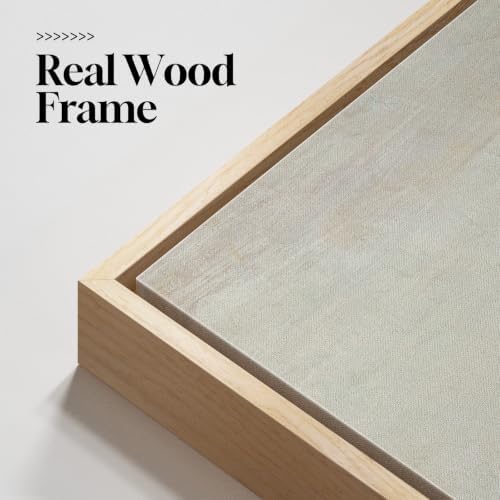 Large Framed Sage Green Abstract Landscape Wall Art - Image 5