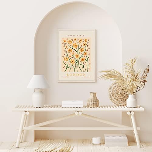 AnyDesign 9 Pcs Flower Market Decoration Matisse Wall Art Prints Floral Art - Image 7