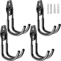 HUPBIPY Heavy Duty Garage Hooks 4 Pack, J Shaped Hanger, Wall Mounted Storage by HUPBIPY
