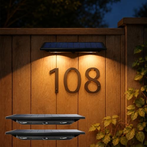Solar Address Lights, Solar Powered Mailbox Light, Solar Wall Light Outdoor by EGOBOO