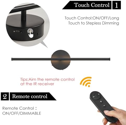 KARTOOSH Battery Operated Wall Sconces Set of Two Wireless Wall Lights - Image 3