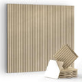 12 Pack Self-Adhesive Acoustic Wall Panels-Deep Camel by 100PolyesterAcousticPanel
