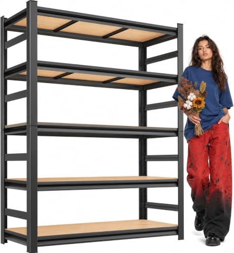 Garage Shelving, 3000 LBS Heavy Duty Metal Storage Shelves by BEESTMUEBLE