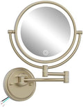 10" Brass Wall Mount Magnifying Mirror by BrassyColux