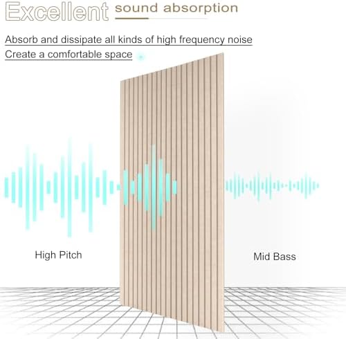 Large Acoustic Wall Panels, 10 Pack, Deep Camel - Image 3