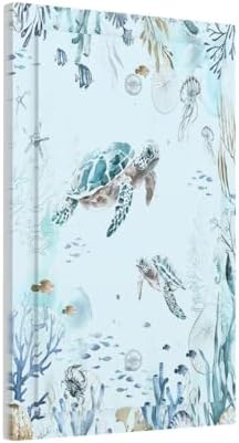 Light Switch Cover Plate Teal Blue Ocean Sea Turtle Seabed Plants 1 Gang No - Image 2
