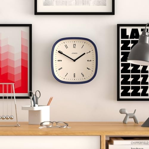 JONES CLOCKS® Marvel wall Clock | Modern Retro Rounded Square Clock | 10" | - Image 3