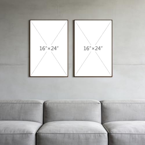 Thalasse Modern Abstract Wall Art Bedroom Framed 3D Black White 16x24 In - Image 4