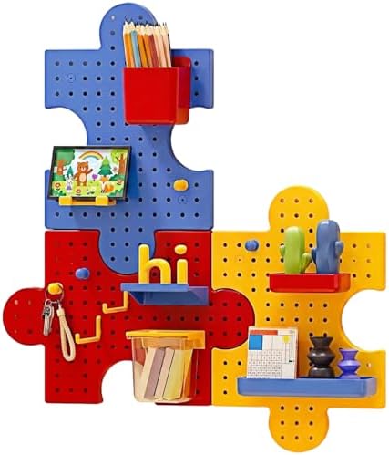 Pegboard Wall Organizer, Puzzle Modular Plastic Storage System by Unknown