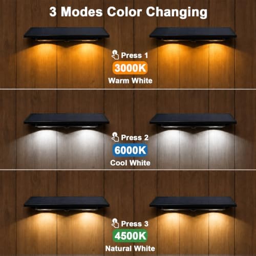 Solar Address Lights, Solar Powered Mailbox Light, Solar Wall Light Outdoor - Image 3