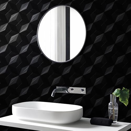 3D Peel and Stick Wallpaper Black Contact Paper 15.7'' X 197'' Wall Paper - Image 5